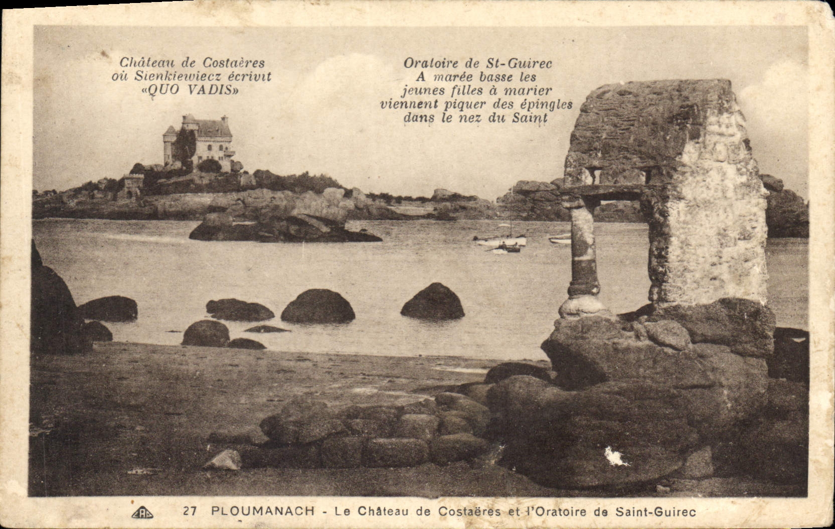Château de Costaères et l'Oratoire de Saint-Guirec — PLOUMANACH — n°27