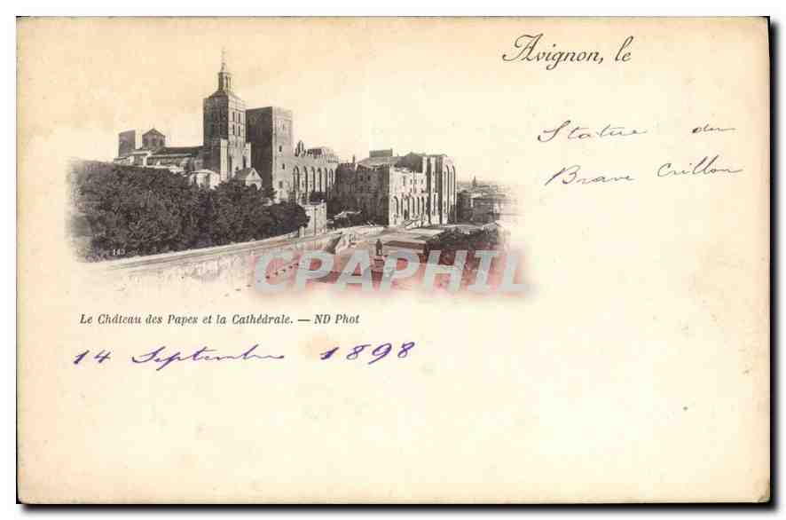 Avignon, le Château des Papes et la Cathédrale — ND Phot