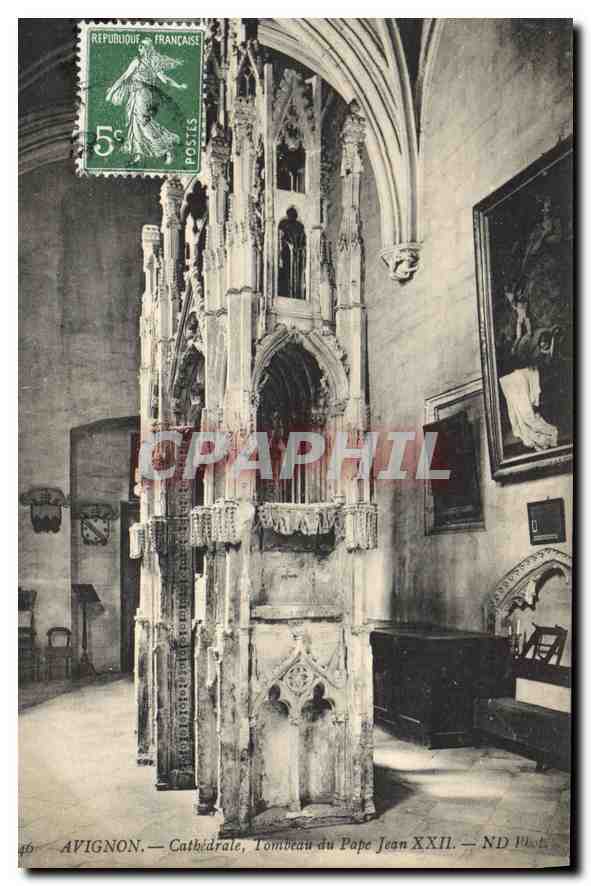 CPA Avignon Cathedrale Tombeau du Pape Jean XXII 