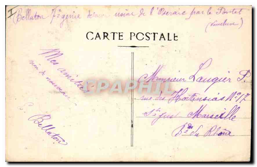 CPA Avignon Hotel et Bureaux de la Prefecture  — Rückseite
