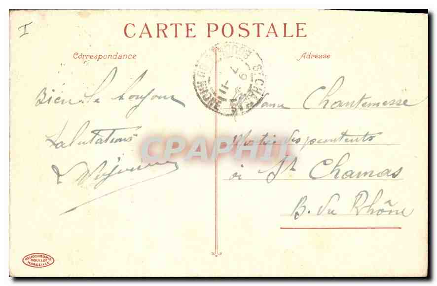 CPA Avignon Rocher des Doms Venux aux Hirondelles  — Rückseite