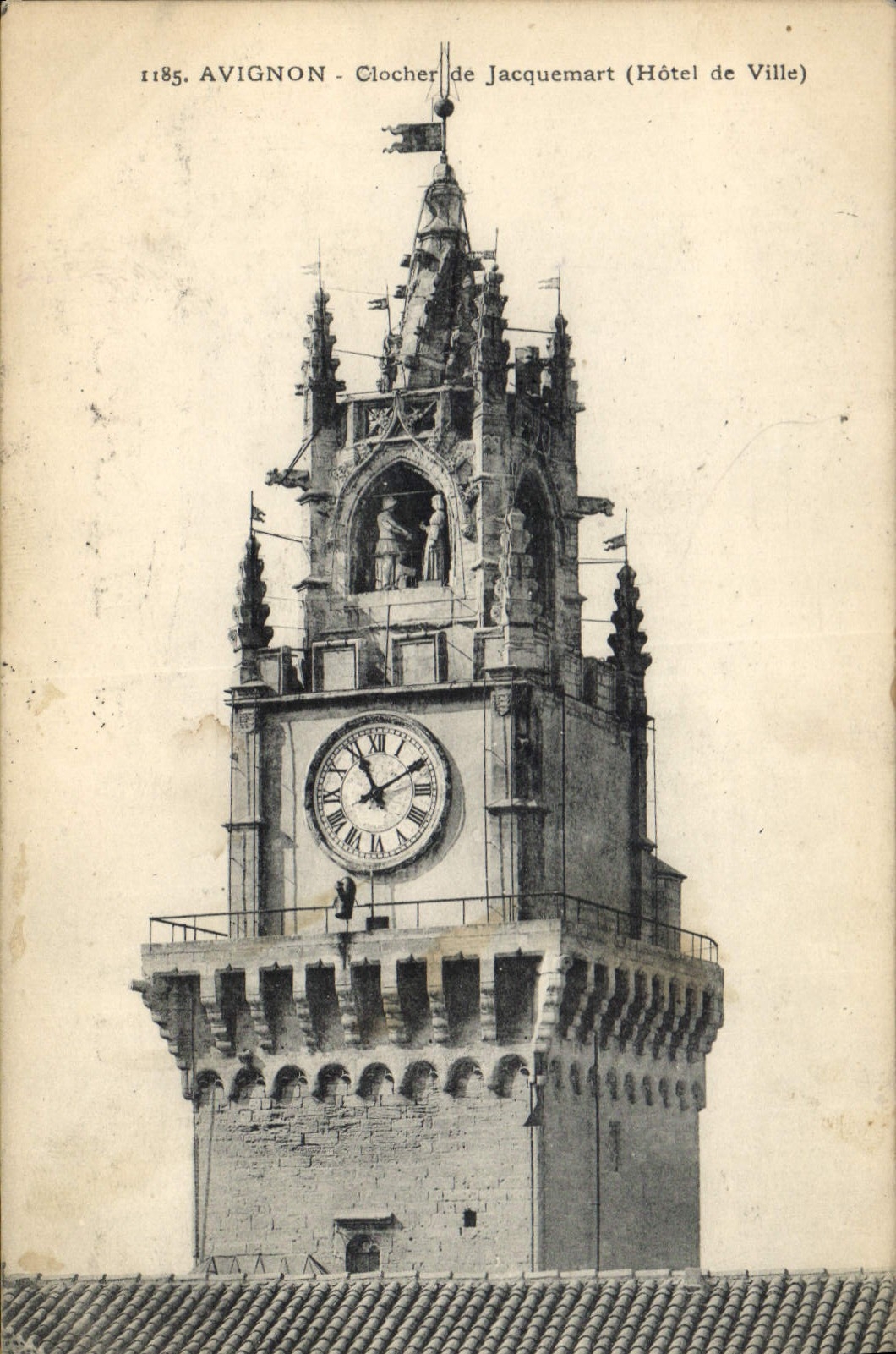 CPA Avignon Clocher de Jacquemart Hotel de Ville 