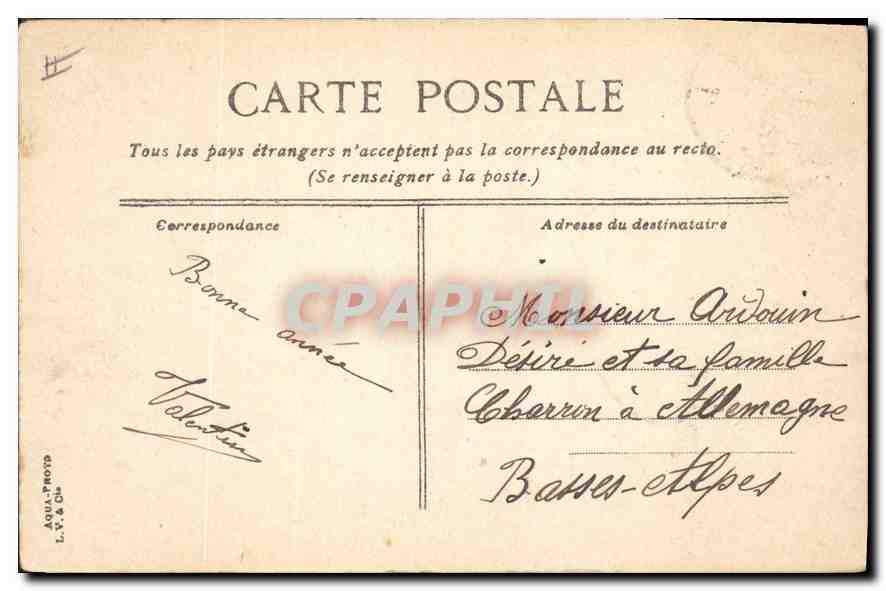CPA Avignon Vue generale — Rückseite