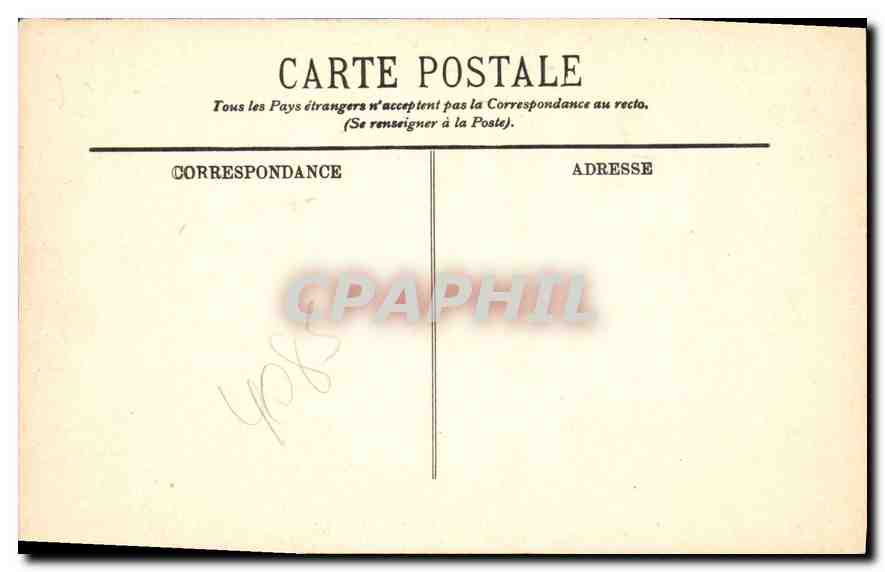 CPA Cannes Effet de Vagues et les Montagnes de l'Esterel  — Verso