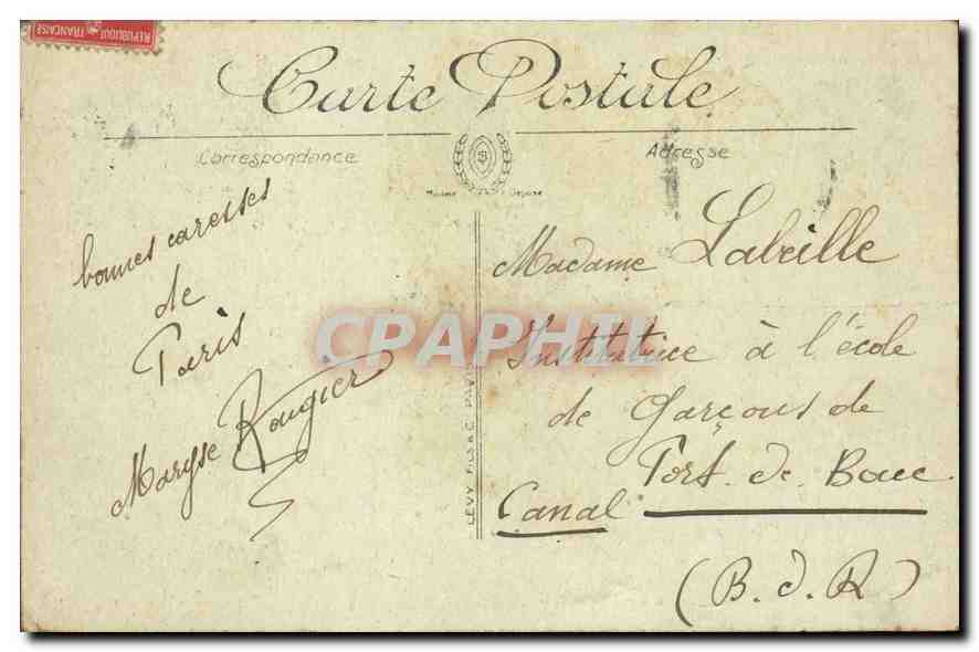 CPA Paris Le Jardin du Luxembourg  — Rückseite