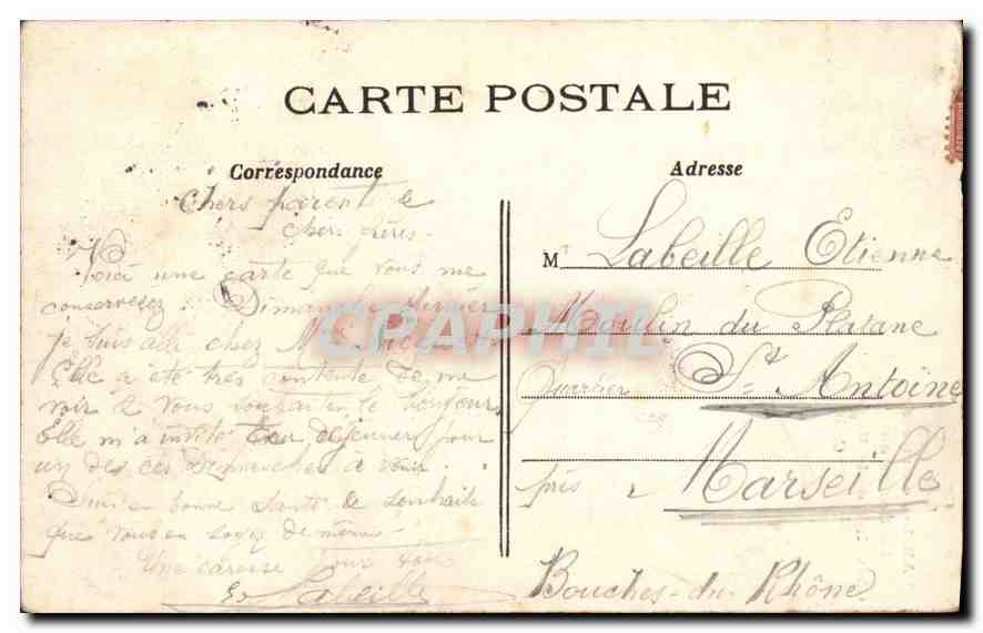 CPA Paris Montmartre La Statue du Chevalier de la Barre  — Verso