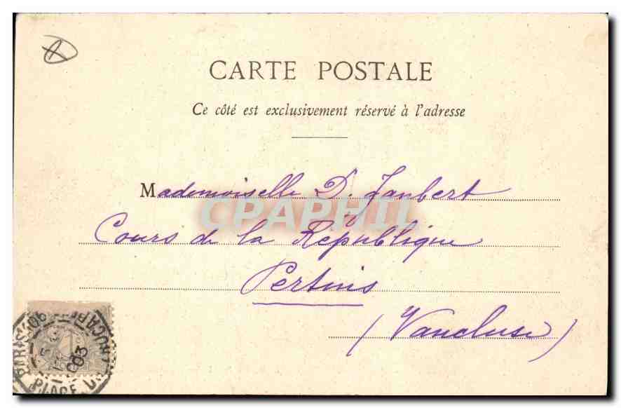 CPA Paris Eglise de la Madeleine  — Rückseite