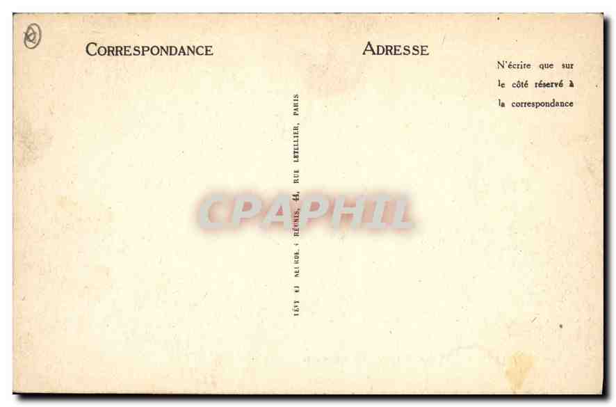 CPA Paris L'Eglise de la Madeleine  — Verso