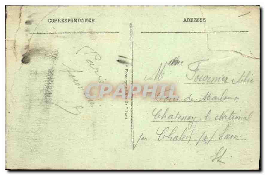 CPA Paris le Grand Palais  — Verso