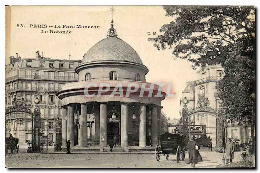 CPA Paris Le Parc Monceau La Rotonde 