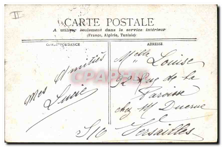 CPA Paris La Grille du Parc Monceau  — Rückseite