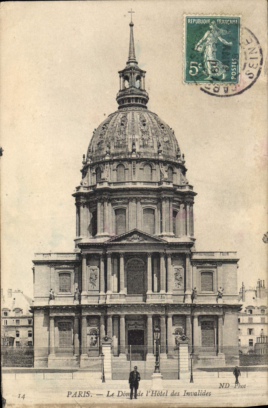 CPA Paris Le Dome de l'Hotel des Invalides 