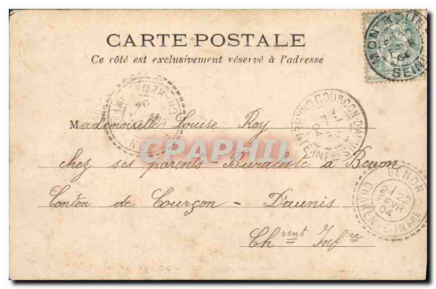 CPA Paris l'Eglise St Philippe du Roule  — Verso