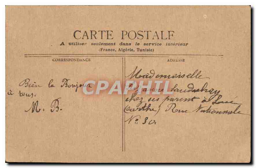 CPA Paris cascade du bois de boulogne  — Verso