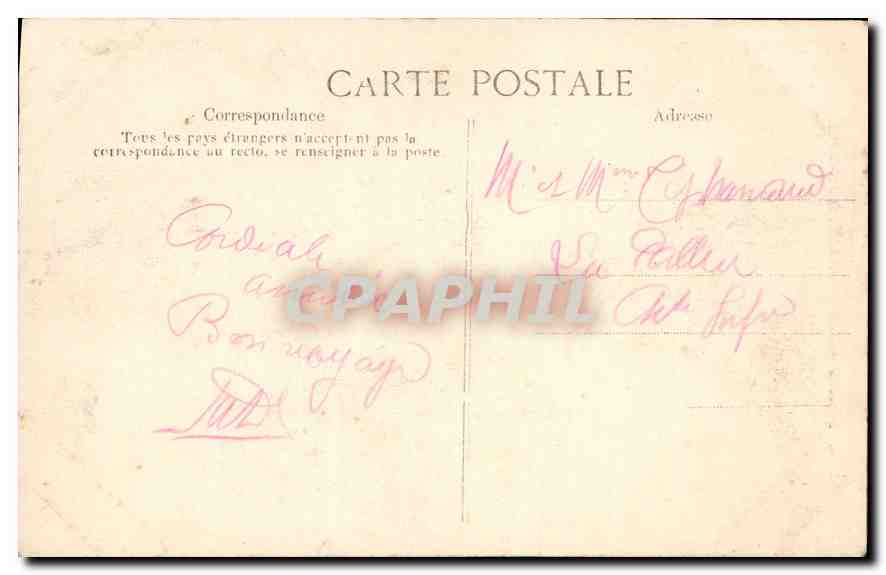 Paris — Notre-Dame et Quai St-Michel — éditeur inconnu, n° de série 4124 — Verso
