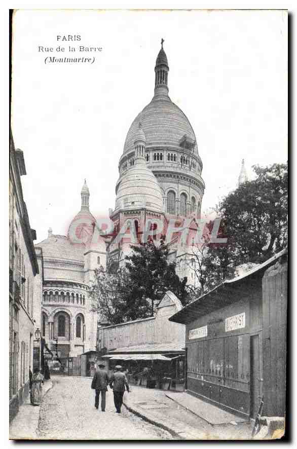CPA Paris Rue de la Barre Montmartre 