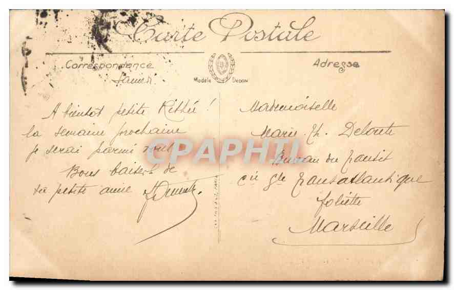CPA Paris Le Grand Palais  — Rückseite