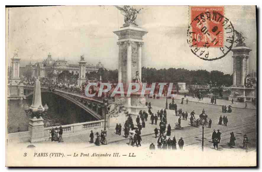 CPA Paris Le Pont Alexandre III 