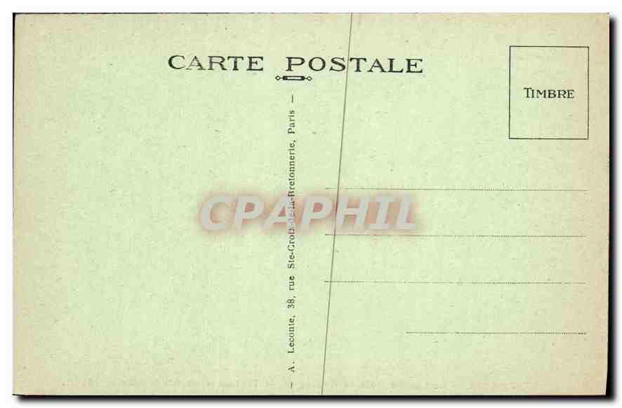 CPA Paris Le Lac du Bois de Boulogne  — Verso