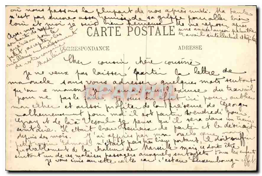CPA Paris jardin du Luxembourg  — Rückseite