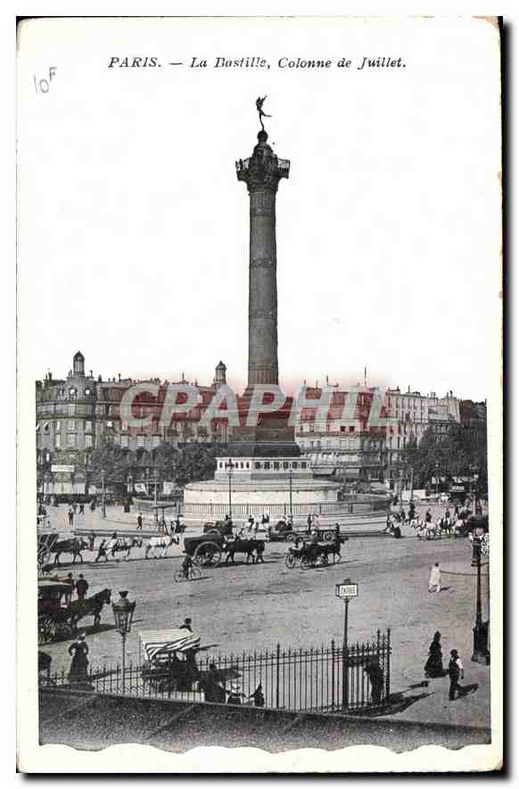 CPA Paris La Bastille Colonne de Juillet 