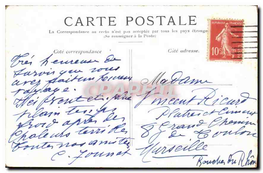 CPA Paris La Place du Palais Royal  — Rückseite