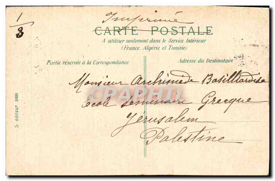 CPA Paris Abside de Notre Dame  — Verso