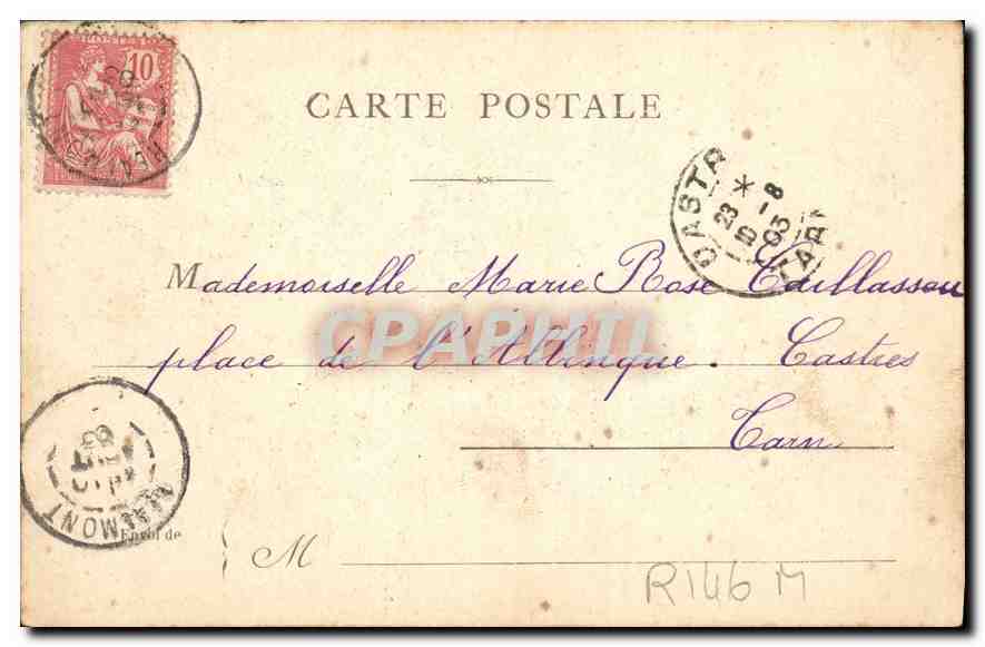 CPA Paris La Basilique de Montmartre — Verso