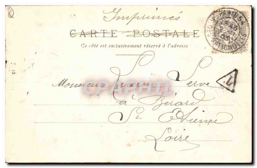 CPA Paris Place du Chatelet  — Rückseite