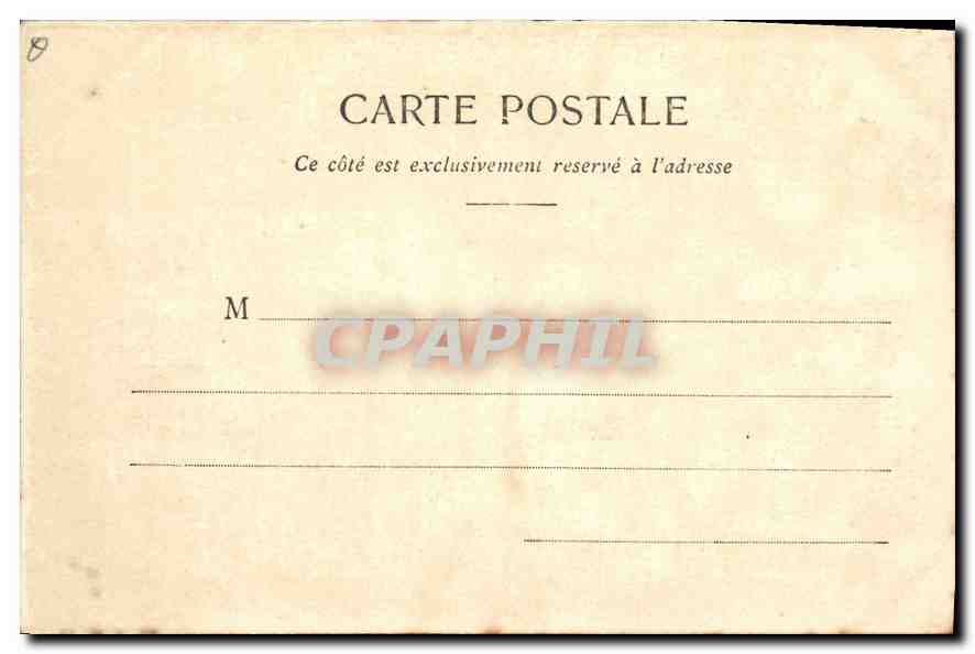 CPA Paris Theatre Sarah Bernhardt La Tour St Jacques Bateau Peniche — Rückseite