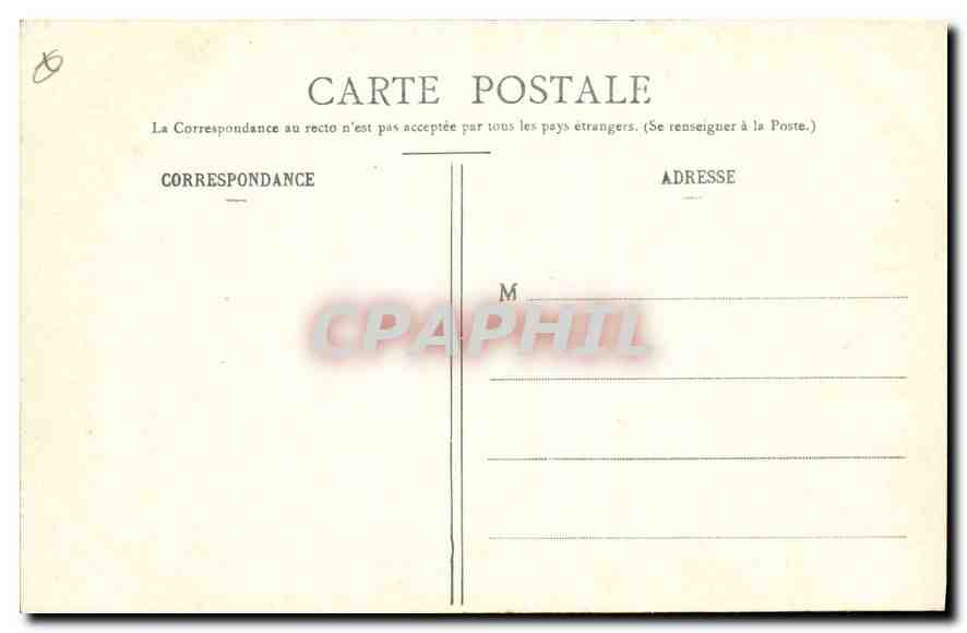 CPA Paris Eglise Saint Augustin  — Verso