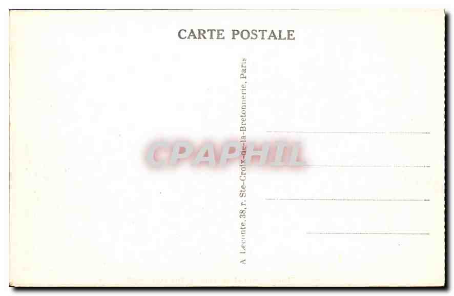 CPA Paris Hotel de Ville  — Rückseite