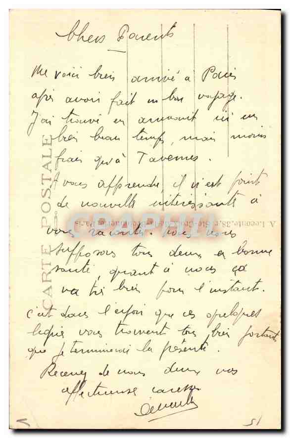 CPA Paris Tombeau du Soldat Inconnu  — Rückseite