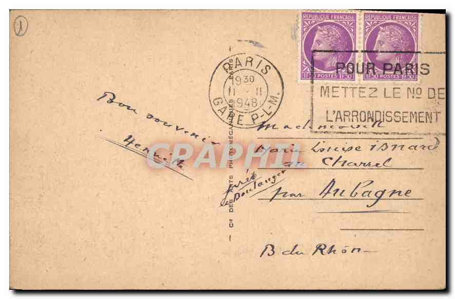 CPA Paris La Basilique Sacre Coeur de Montmartre  — Rückseite