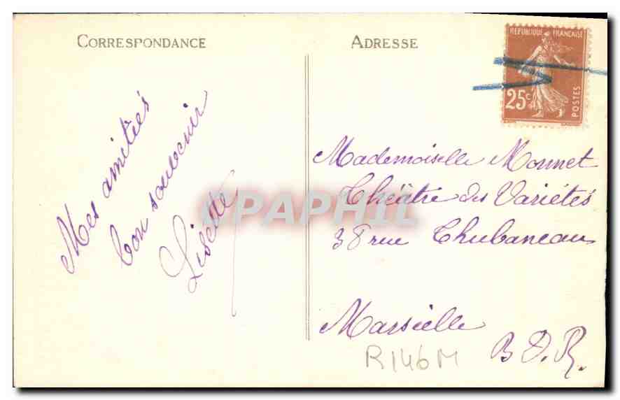 CPA Paris place Vendome  — Rückseite
