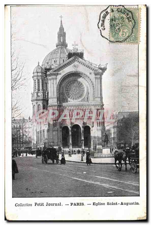 CPA Collection Petit Journal Paris Eglise Saint Augustin 