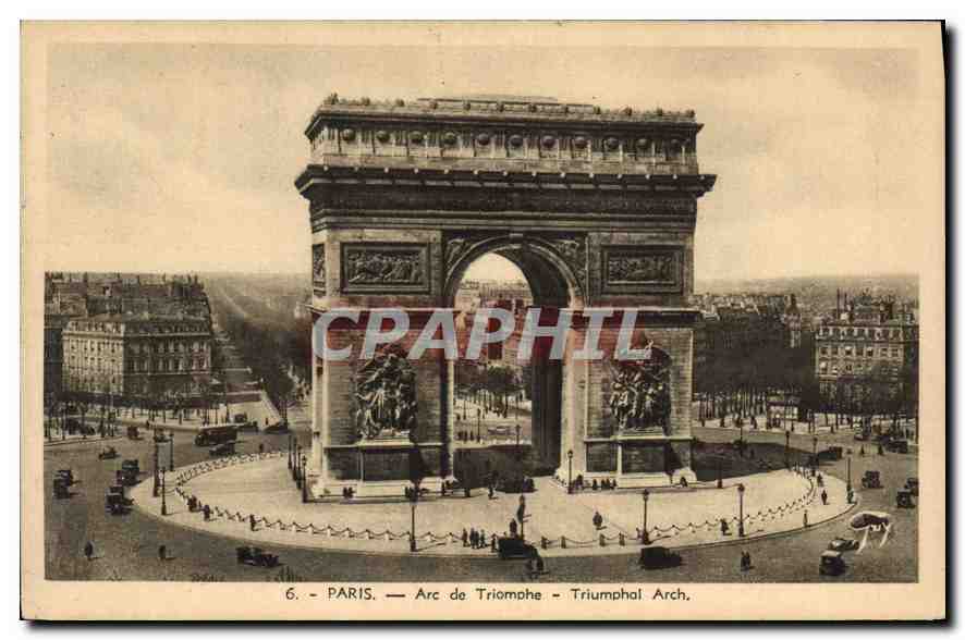 CPA Paris Arc de Triomphe 