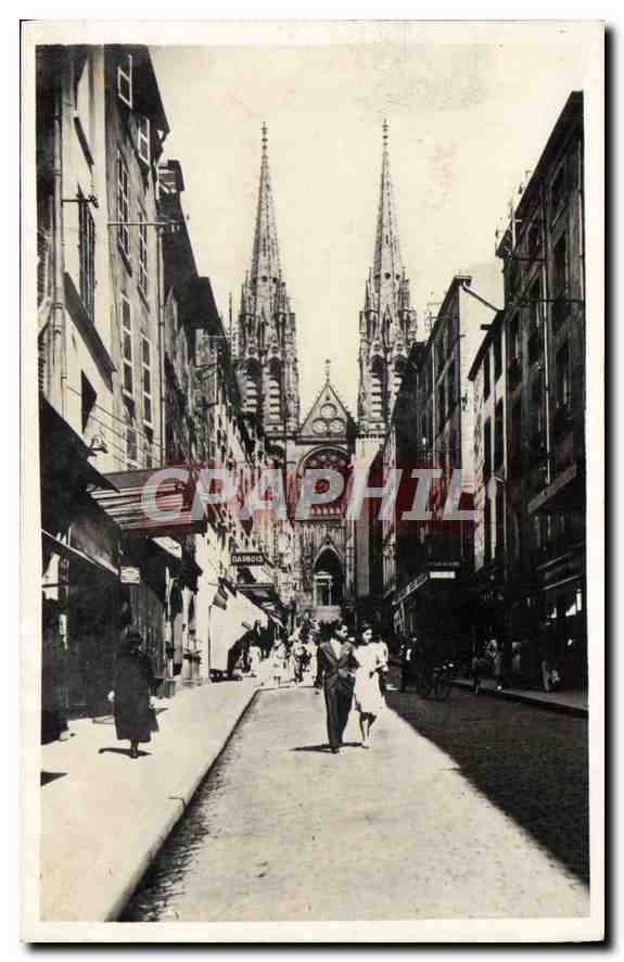 Clermont-Ferrand — Cathédrale vue de la rue des Gras — Édition d'Art Française