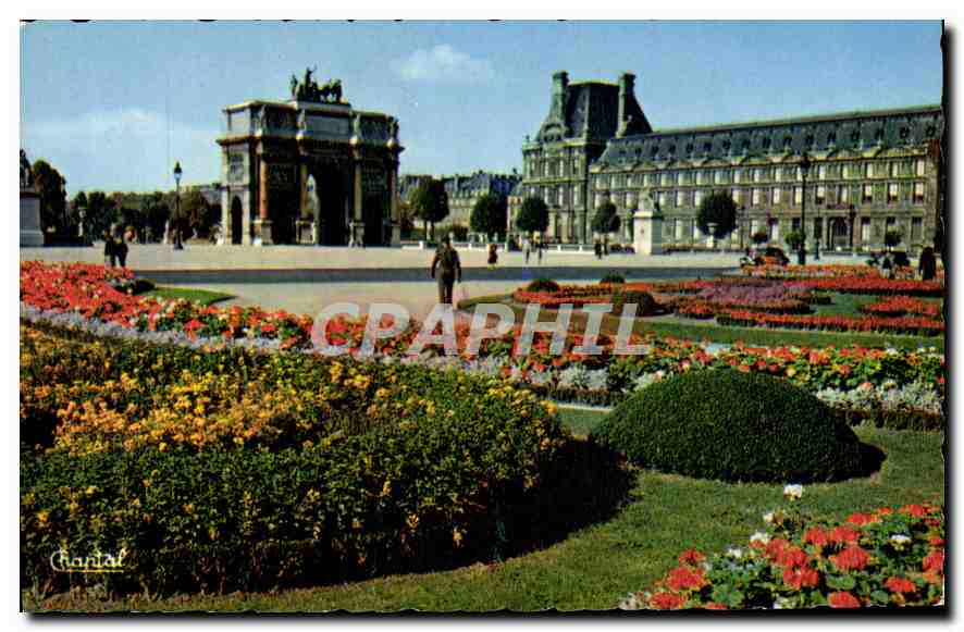 CPA Paris les Jardins de Louvre 