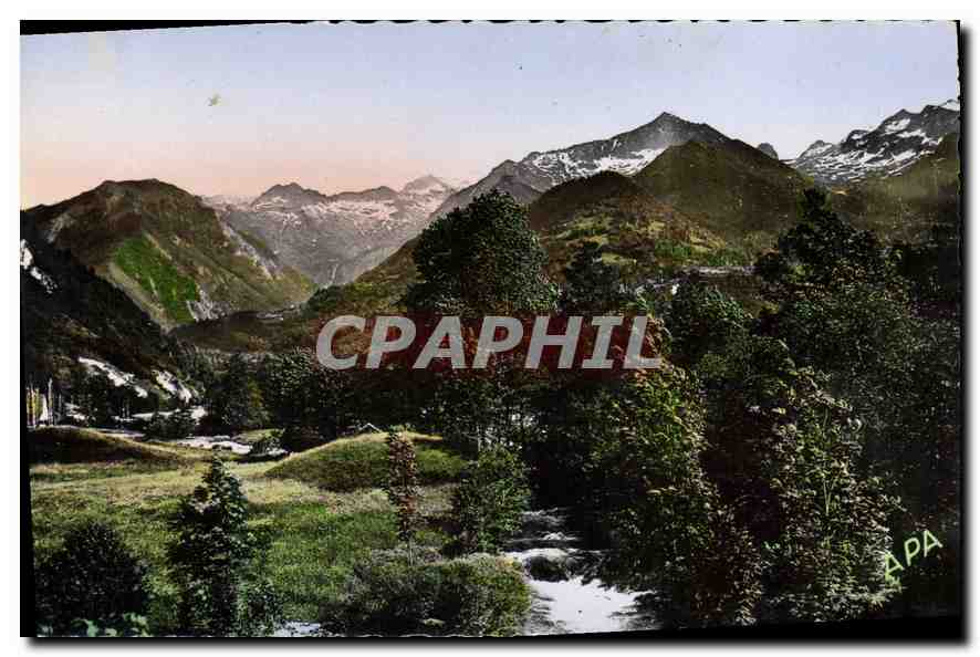 CPM Saint Girons Ariege Mont Rouel Grande Cascade Pouech Frontiere d'Espagne 