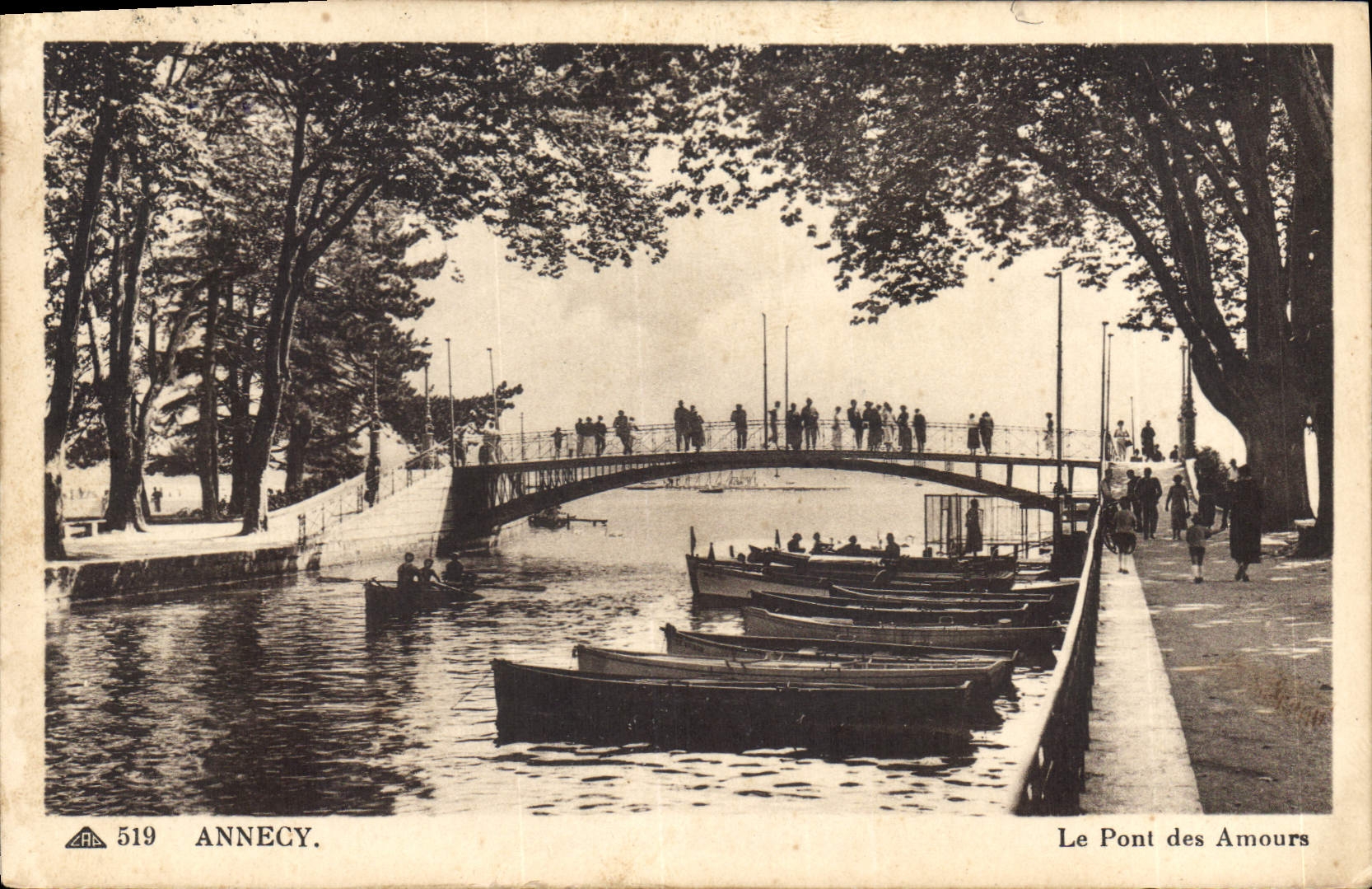Annecy — Le Pont des Amours — Graphique — n° 519