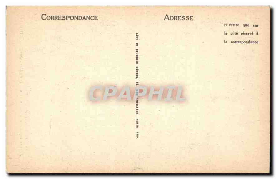 Cathédrale de Laon — Figure supportant une gargouille (XIIIe siècle) — CPAPHIL n°98 — Rückseite