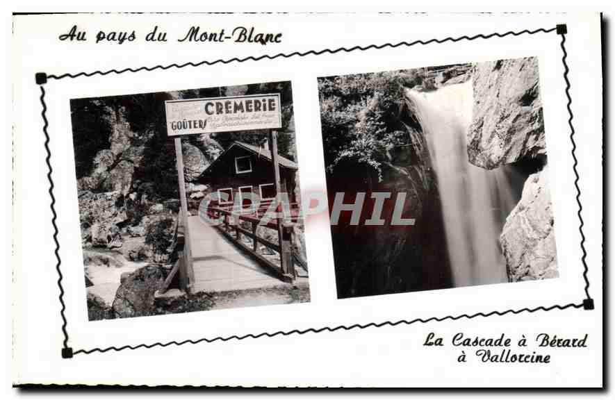 Au pays du Mont-Blanc — Cremerie Gouter et La Cascade à Bétard — Éditeur J. Cellard, Bron