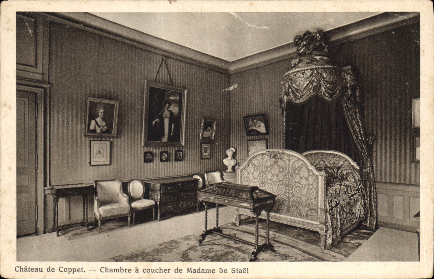 CPA Château de Coppet Chambre a coucher de Madame de Stael