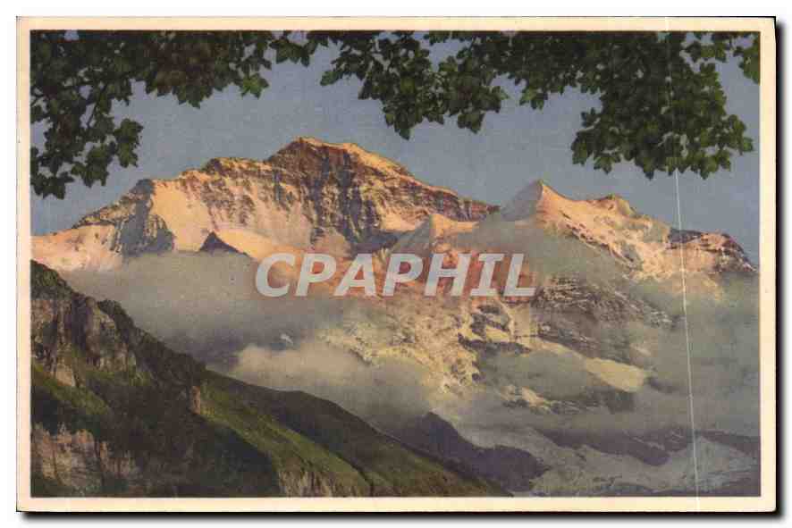 CPM Wengen Die Jungfreu Im Abendrot 