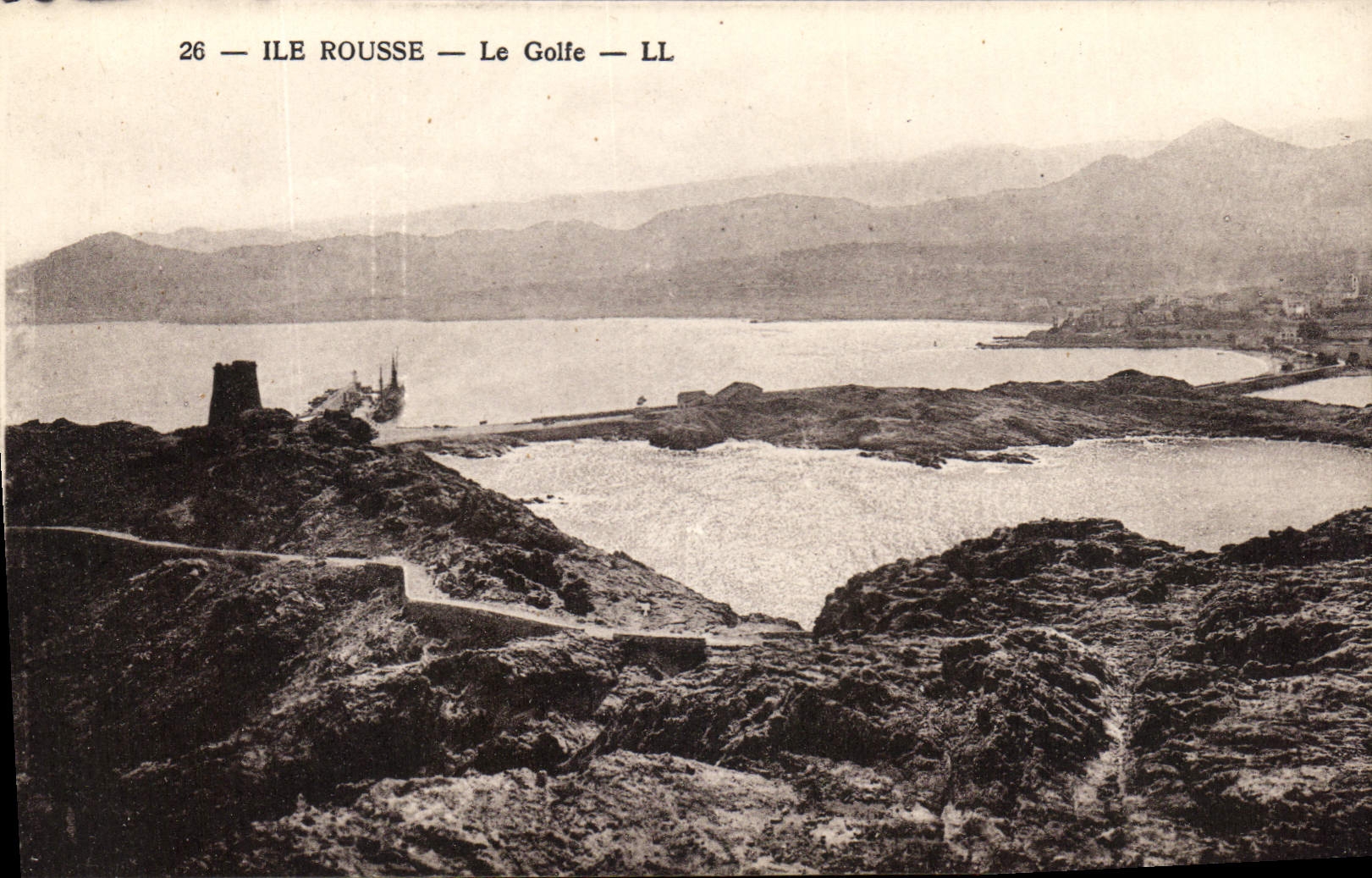 Ile Rousse — Le Golfe — LL — Éditeur Letellier, Paris - Anverso