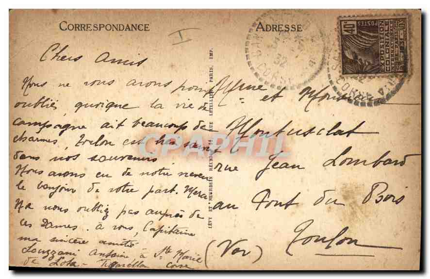 Bastia — La Promenade du Port et les Quais — LL — Reverso