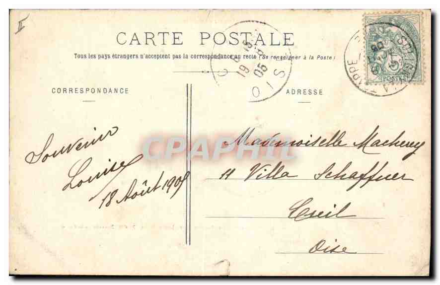CPA La Grande Trappe Orne Cote Ouest  — Rückseite