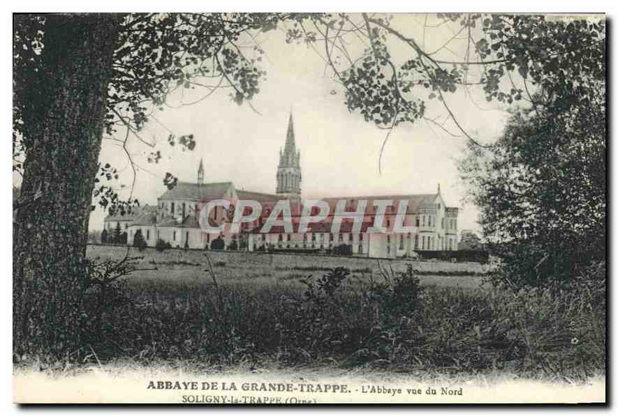 Abbaye de la Grande-Trappe — vue du Nord — Soligny-la-Trappe (Orne)
