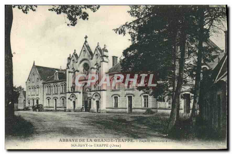 CPA Abbaye de La Grande Trappe Facade exterieure soligny la Trappe Orne 